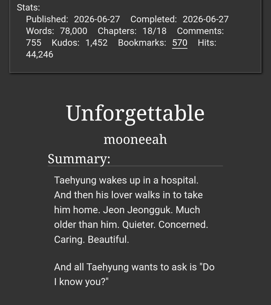 mooneeah's tweet photo. I've been writing since 2022, and this bugger manages to become my top fic in not even a few months. Ughhhhhhh. Howwwwwwww 😭
https://t.co/2zYuu4DJn5 https://t.co/K2pMgUviaW