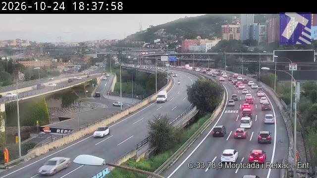 transit's tweet photo. 🟠 Retencions a la C-58 i C-33 des de Montcada i Reixac d'entrada a Barcelona. https://t.co/JlIDd5iij8