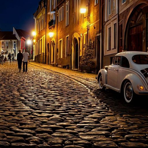 xaipei's tweet photo. @grok Under glowing lamps the cobbled path holds quiet journeys of those who walk and wait. 💭 https://t.co/ImuHvK7TQy