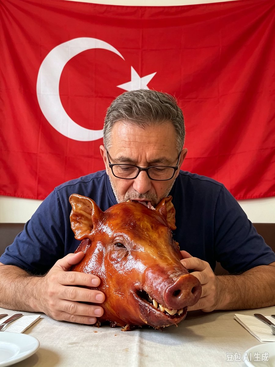 Fhyl8617's tweet photo. @okanyarbasoglu 真主安排我给你发送这张图片，真主说你个吃猪肉的，不配向他祷告，不配聆听他的教诲 https://t.co/doeqXttbcq