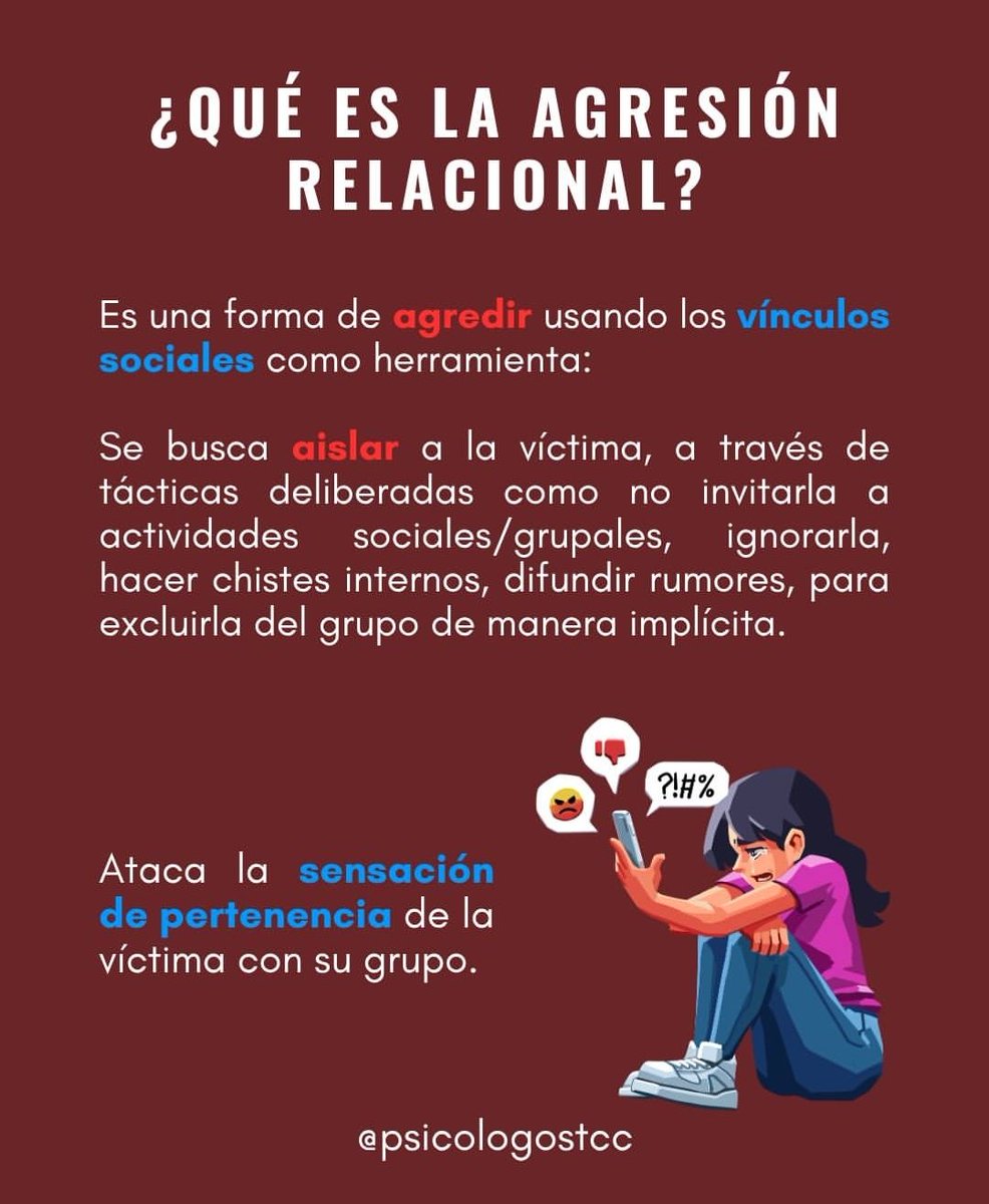 kminesis's tweet photo. Les comparto este post sobre el bullying, pero más especificado entre mujeres. ¿No reconocen ciertas características? :) https://t.co/ifuy31I07y