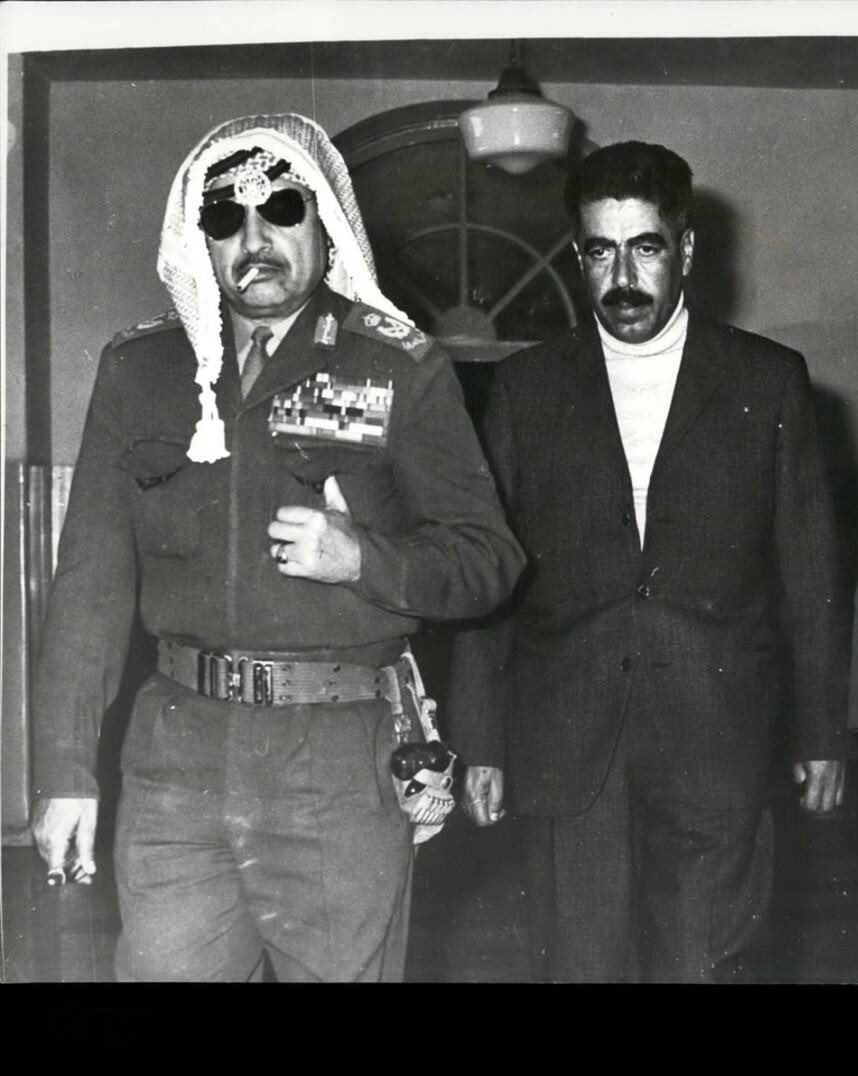KeyMaker32's tweet photo. صورة أرشيفية نادرة للمشير حابس المجالي والشهيد وصفي التل 
تاريخ: 1971 م 

رحمهم الله وغفر لهم، حبي لهم لا يقل عن حب الأردنين لهم ♥️ https://t.co/TwfUG8lxaS