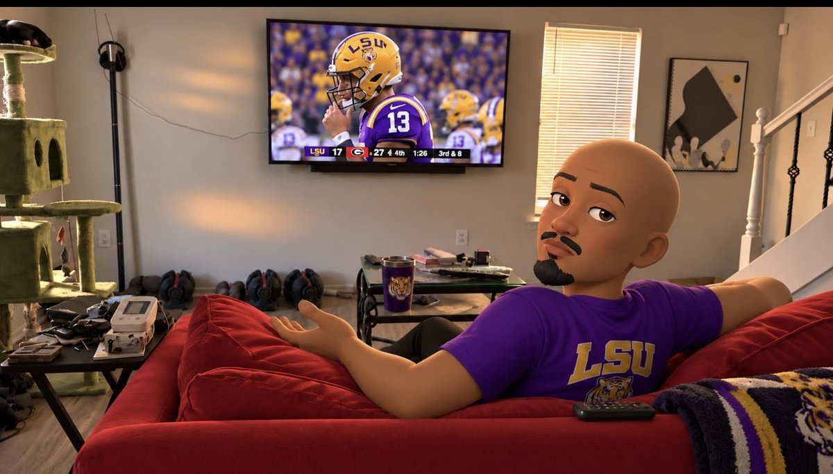ClarenceSaizon's tweet photo. RUN THE BALL until they stop you! TWO potential INT’s on that drive! 
@LSUFootball @LSUrecruiting @CFBplayoff #LSU #LSUfootball #GeauxTigers #ForeverLSU #ncaa #transferportal https://t.co/EyE9pQVNmq