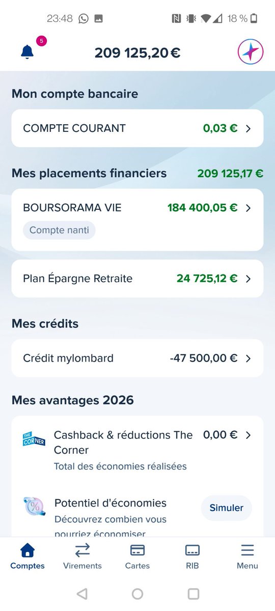 FlasheurInvest's tweet photo. 🙋‍♂️ Quentin, 33 ans

💼 Administrateur SIRH

💸 Salaire : 3 200 € net après impôts

💰 Capacité d’épargne : ~1 500 €/mois

🏠 Propriétaire avec sa conjointe

→ Mensualité de crédit à sa charge : 696 €

🤑 Patrimoine financier brut : ~254 433 €

🎁 Héritage : 30 000 € reçus de son grand-père il y a un an, dans le cadre d’une donation de son vivant

💸 Liquidités : 12 566 €

• Livret A : 6 666 €
• Compte courant Trade Republic : 4 850 €
• Autres liquidités : ~1 050 €

📈 PEA Fortuneo : 26 657 €

• Titres : 25 978 €
• Espèces : 675 €
• Moins-value latente : -2 536 €

Actions individuelles :

• STMicroelectronics : 128 actions
• Soitec : 17 actions
• Aixtron : 134 actions
• 2CRSi : 110 actions
• Exail Technologies : 20 actions
• Schneider Electric : 10 actions

ETF :

• MSCI World : 167 parts
• S&P 500 : 14 parts

→ Stratégie d’investissement à long terme, avec des renforcements lors des baisses de marché et une sélection d’actions individuelles pour développer ses connaissances.

📉 PEA-PME Fortuneo : 336 €

• Titres : 326 €
• Espèces : 10 €
• Moins-value latente : -164 €
• Fonds : Nova Europe ISR A

→ PEA-PME initialement ouvert pour prendre date, mais qui ne constitue actuellement pas une priorité dans sa stratégie d’investissement.

🌍 Assurance-vie BoursoBank : 185 490 €

• ETF MSCI World SRI : 126 193 € 
• Fonds en euros : 59 298 €
• Plus-value latente : +50 937 €

💳 Crédit Lombard : 47 500 €

• Crédit adossé à son assurance-vie
• Échéance : août 2027
• Remboursement prévu grâce aux sommes placées sur le fonds en euros

📊 PER : 24 724 €

• Capital versé : 19 550 €
• Plus-value : +5 174 €

📱 CTO Trade Republic : 4 660 €

• Performance : +16 %
• Plus-value latente : +644 €
• Investissement programmé : 85 €/mois

🎯 Objectifs et stratégie :

• Construire un patrimoine financier solide sur le long terme.

• Conserver un socle diversifié principalement composé d’ETF.

• Développer une poche d’actions individuelles plus offensive.

• Continuer à investir régulièrement tout en profitant des corrections de marché.

• Identifier de nouveaux ETF pour diversifier son assurance-vie, notamment dans le secteur de l’énergie.

❓ Ses questions :

1️⃣ Quels ETF pourraient compléter son MSCI World sur son assurance-vie BoursoBank ? 

2️⃣ Une exposition au secteur de l’énergie serait-elle pertinente ?

3️⃣ Quelle stratégie privilégier pour les prochaines années afin d’optimiser son patrimoine ?

4️⃣ Pour sa conjointe, vaut-il mieux conserver une assurance-vie Fortuneo avec des ETF distribuants ou ouvrir un PEA permettant d’investir dans des ETF capitalisants, malgré l’absence de DCA entièrement automatisé ?