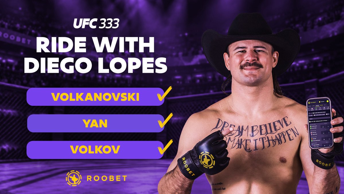 Roobet's tweet photo. Can @Diegolopesmma go 3 for 3 on his picks again? https://t.co/22cPUhbqnO
