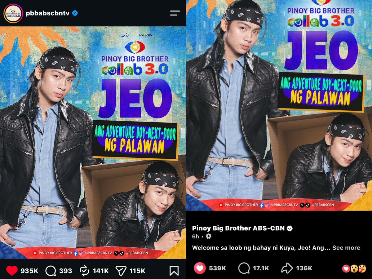jeooosimp's tweet photo. pang big night na yung engagements ng bata ko 😮‍💨 

#PBBCollab3point0 https://t.co/76xPTn4QyE