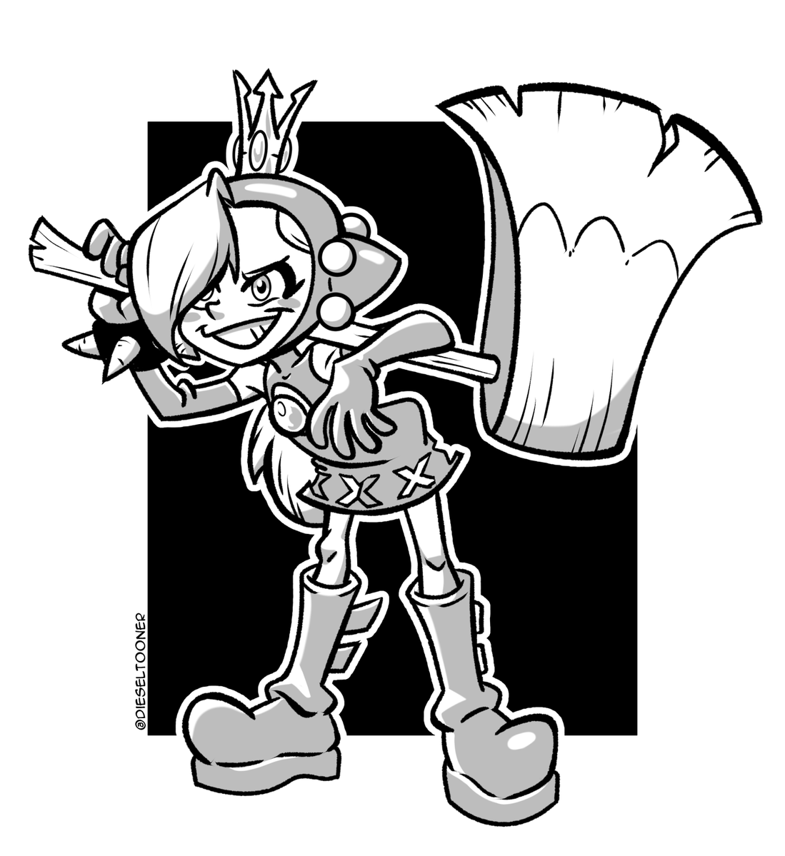 DieselTooner's tweet photo. Artober Day 23: Wapeach https://t.co/W2vXrsPi04