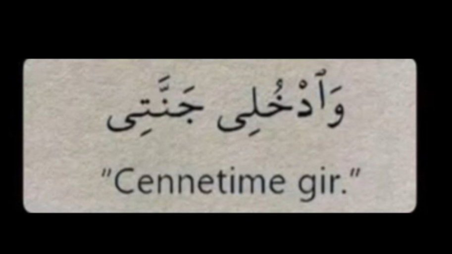 mct_zeynep's tweet photo. "Düşünsenize; dünya imtihanı tamamlanmış, amel defteri nihayete ermiş ve ötelerden o mübarek nida yükseliyor:   ادخل الجنه (Girin cennete...) Rabbim bizleri, o güzel sesi işitme şerefine nail olanlardan eylesin." https://t.co/zqC9bpXTwp