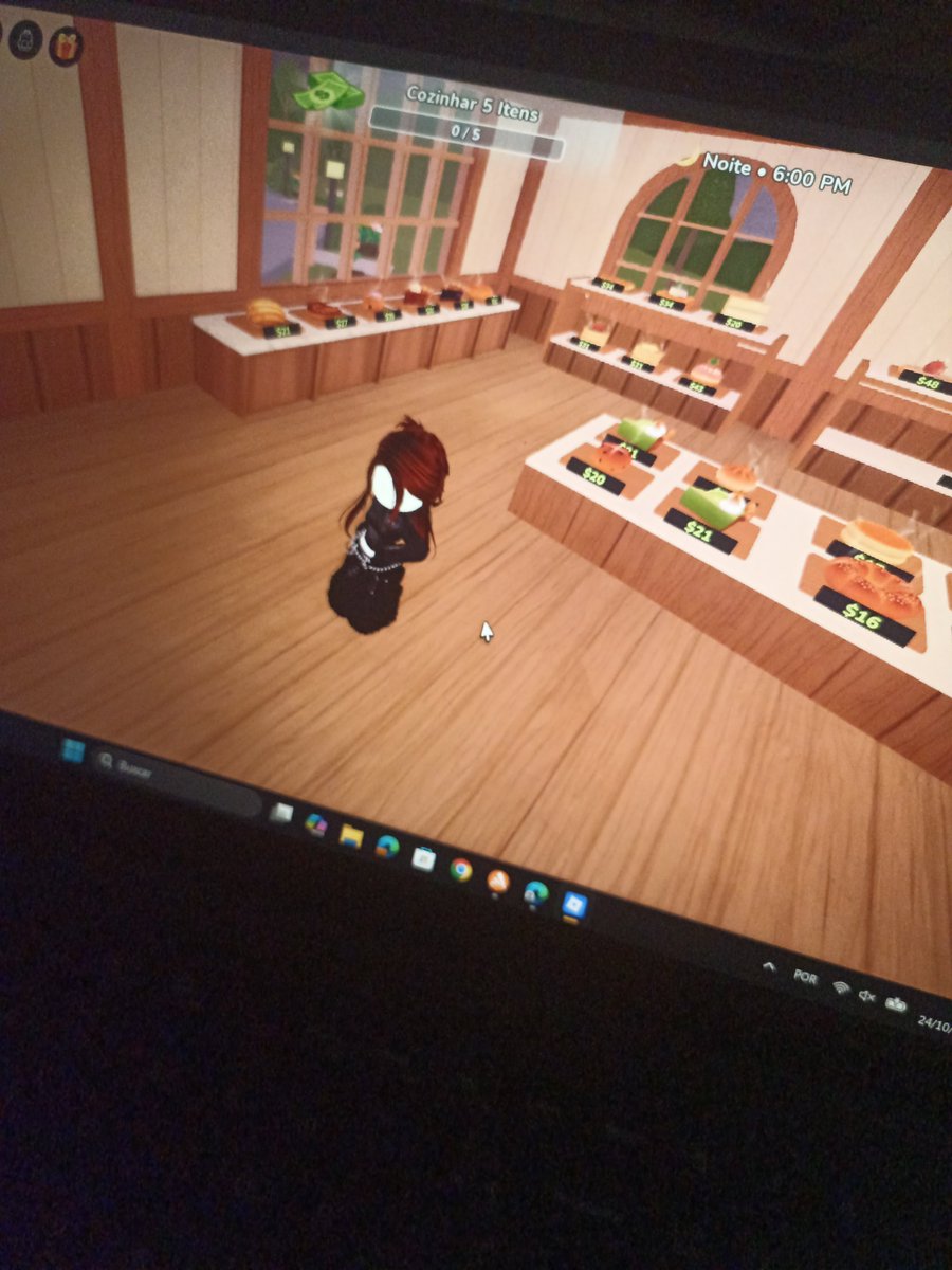 Yyaesly's tweet photo. impossível existir alguém mais viciado nesse jogo de padaria do Roblox q eu https://t.co/hjo5OfCEQj