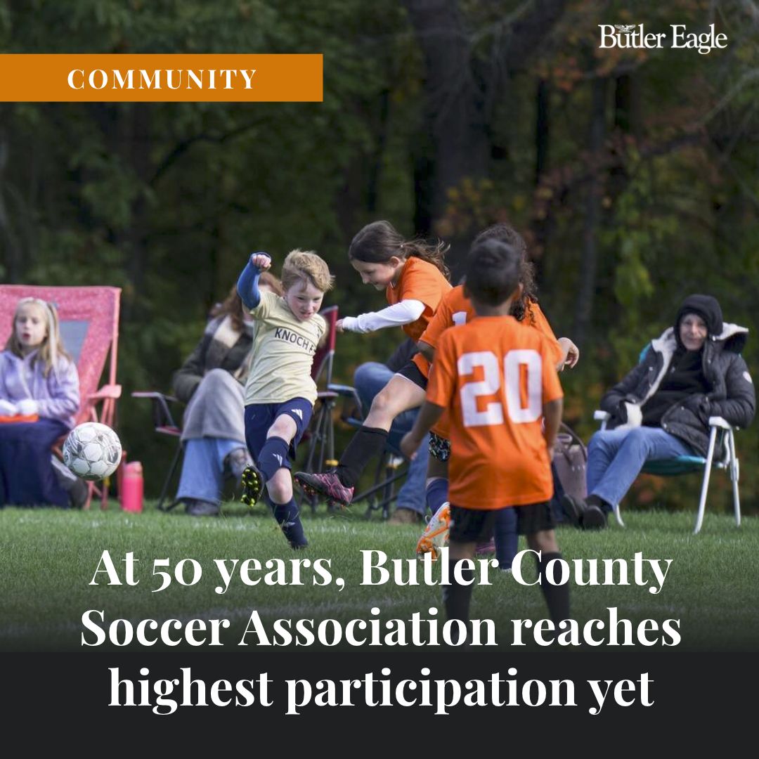 ButlerEagle's tweet photo. The Butler County Soccer Association reached its 50th anniversary this year, which was marked by a bump in participation that made this fall season the largest in the organization’s history. 

https://t.co/IQz5xkYc81 https://t.co/cNzmxzDewX
