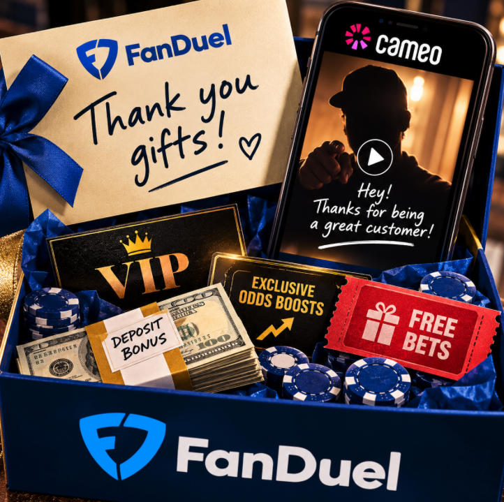 CasinosTracker's tweet photo. FanDuel sent VIP gamblers personalized celebrity videos.

Now they're telling Congress those videos weren't meant to encourage more betting. Just little thank-you gifts.

Sure, and VIP programs are just acts of charity. https://t.co/SZZZl1xVUT