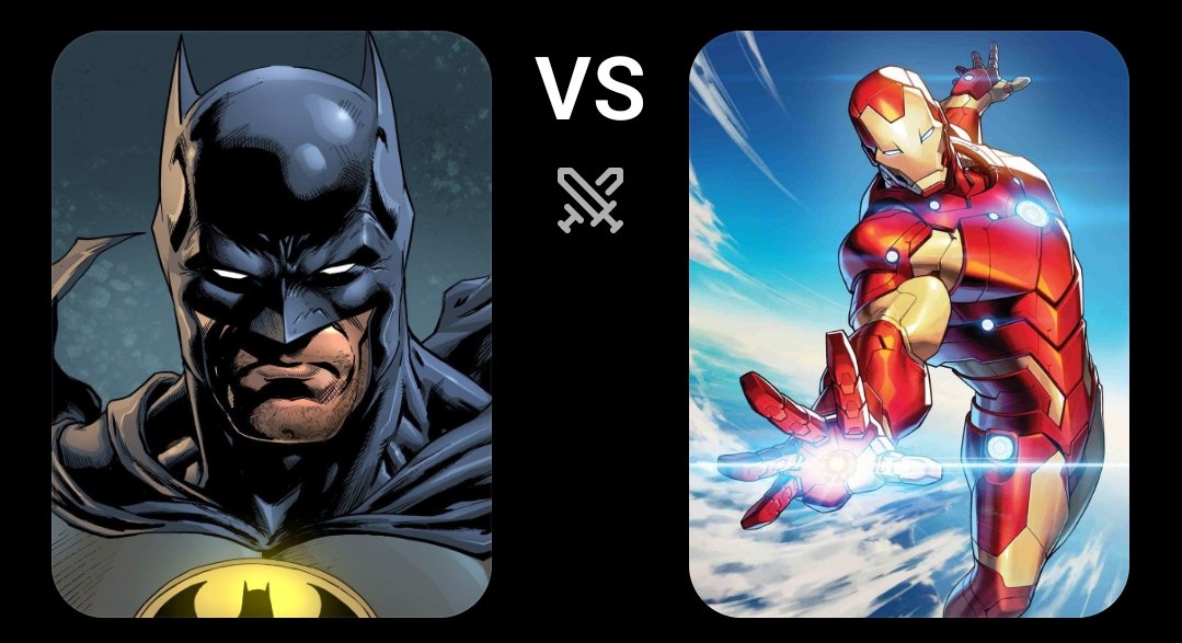skynetverf75790's tweet photo. The debate
Both are wealthy geniuses who rely on technology. Batman excels at detective work, stealth, and exploiting an opponent's psychology. Iron Man usually has the advantage in direct combat because his armor provides flight, heavy firepower, and protection.

My verdict: Iron Man wins most direct encounters if both meet without preparation. Give Batman time to investigate and plan, and the matchup becomes much closer.