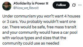 awstar11's tweet photo. Apparently, under communism, human nature no longer exists https://t.co/iT4HrwuJu8