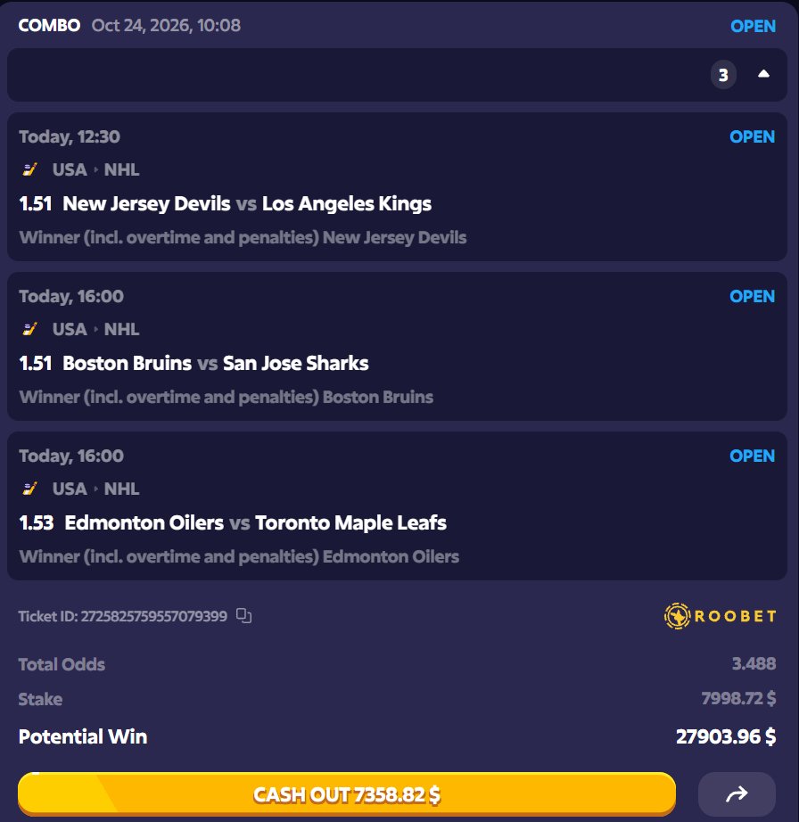RawDogg209's tweet photo. First NHL bet of the year. Drop roobet username or sol address if you think this has a chance. https://t.co/Mwxe7pqHyS