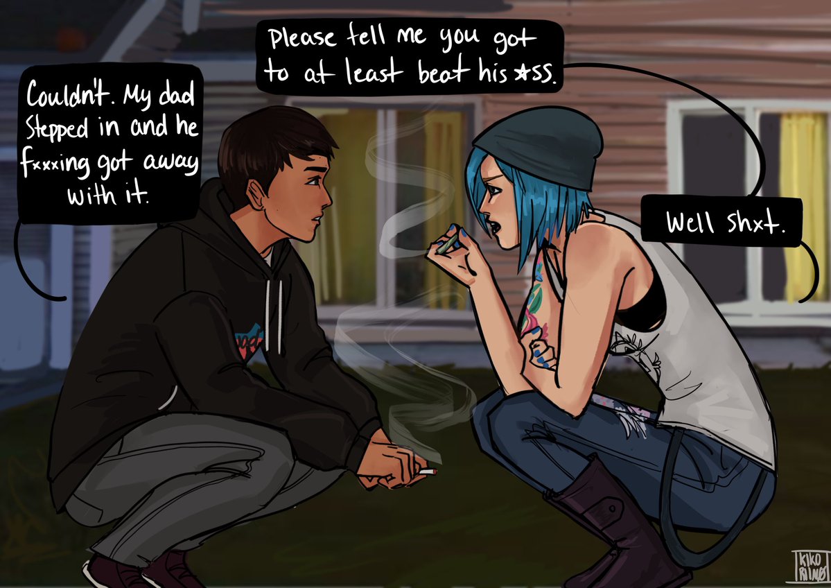 Kikoriin0's tweet photo. Sean telling Chloe about his racist neighbor Brett who tried to mess with his little brother. #Lis #SeanDiaz #ChloePrice https://t.co/i7tDwIqPLU