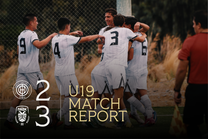 PAOK_FC's tweet photo. #MatchReport Πέρασε από την Κρήτη η Κ19. #PAOKNextGen #News #NewEra
🔗https://t.co/2Y17b0Ai35 https://t.co/QJJlW4Pxel