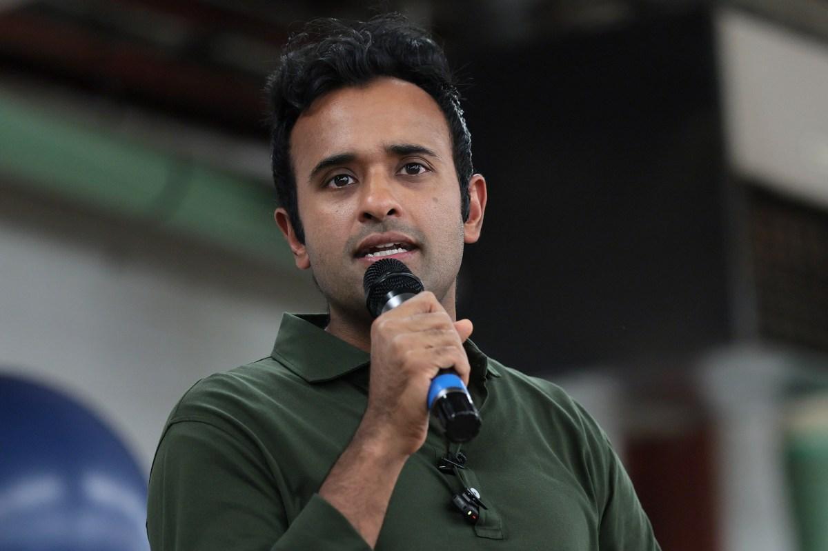 Newsweek's tweet photo. Vivek Ramaswamy has accused his Democratic rival Amy Acton of attacking his mother following a controversial campaign advert. https://t.co/mi8cwp2nm4 https://t.co/5X5sK2deVH