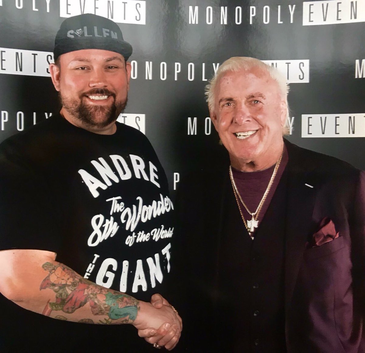 ColossusNick's tweet photo. @hWoOfficialPage @RicFlairNatrBoy @Taggsy79 @rossvorley @Jed_Underground @EyecandyTattooo @Tweet_Wrestling @wwfclassic @grapplearcade @adrianrushton3 @WWF_Hasbro_Dan The reason I got into wrestling. 

Royal Rumble 92 is without a doubt the greatest Rumble of all time. 

The stylin', profilin', limousine riding, jet flying, kiss-stealing, wheelin' dealin' son of a gun! 

Nature Boy, RIC FLAIR 🍾🛩️🦚

Wooooo! #hWo https://t.co/fZps2JGo1P