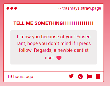 trashrays's tweet photo. YOURE MORE THAN WELCOME!!!!!!!!!! every newbie dentist are welcome here https://t.co/aGXOy2b0oM