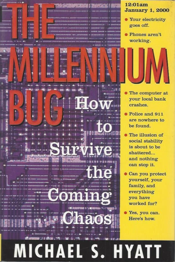 PulpLibrarian's tweet photo. New marketing idea for LLMs: 

"With AI every day is Y2K!"

Nostalgia sells! https://t.co/b5Bj8tBssg