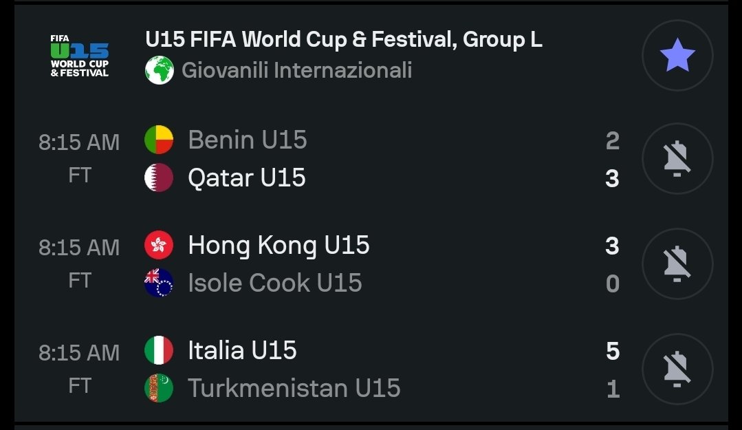 Fvaancy's tweet photo. Questo profilo seguirà il cammino dell'Italia al mondiale U15.
Next stop: Italia-Qatar alle 6 di mattina domani https://t.co/gKwKTqzcAQ
