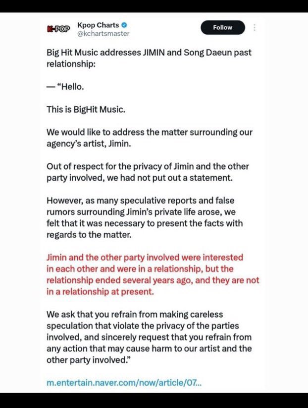 jenn_jibra0922's tweet photo. @atalserendipity How much longer will this continue, even after it has been exposed that Jimin is not gay—and confirmed by both the company and Korean media  dating woman you still shipping him https://t.co/AFTt3rRqSq