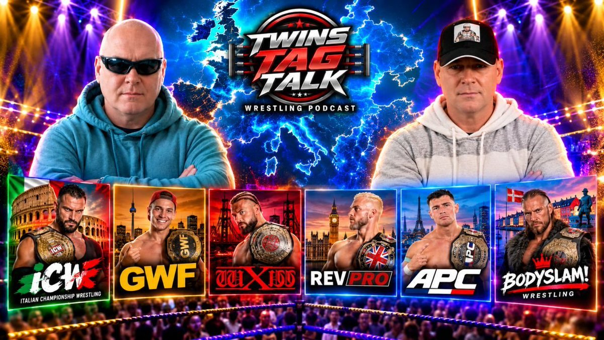 DarthVaderOnX's tweet photo. Sonntag 25.10.2026 - 18⁰⁰ Uhr auf #Youtube #spotify #amazonmusic 

#wwe #aew #gwf #wxw #apc #revpro #icw #bodyslam #wrestling #wweraw #Smackdown #Collision #Dynamite #Podcast #TwinsTagTalk #wrestlingUniverse https://t.co/SFJ0TReOIm