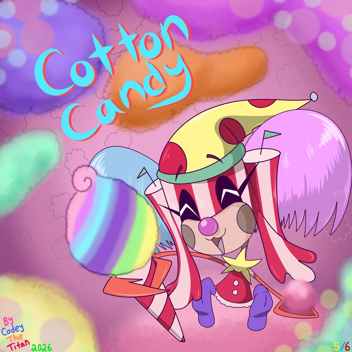 CodeyTitan's tweet photo. Part 5 of my OCs Favorite Halloween Treats Series. Lana’s Favorite is Cotton Candy! ☁️🍭

#originalcharacter #DigitalArt https://t.co/zMGPtgOUFL