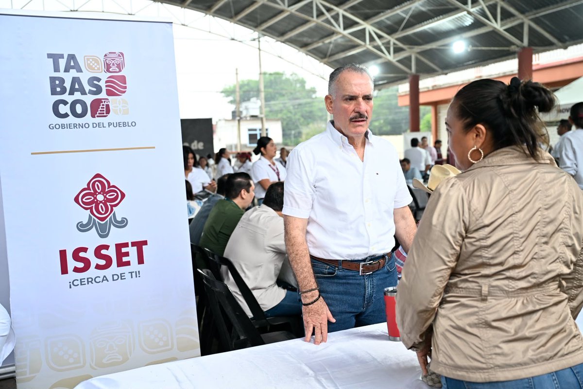 Isset_Tab's tweet photo. 🤝 Este día, el Instituto de Seguridad Social del Estado de Tabasco (ISSET) participó en la Jornada de Atención al Pueblo en Territorio, encabezada por el gobernador Javier May Rodríguez , en Villa Macultepec, Centro.

 #ISSETEnTerritorio #JornadaDeAtenciónAlPueblo https://t.co/OBl9UJm9fa