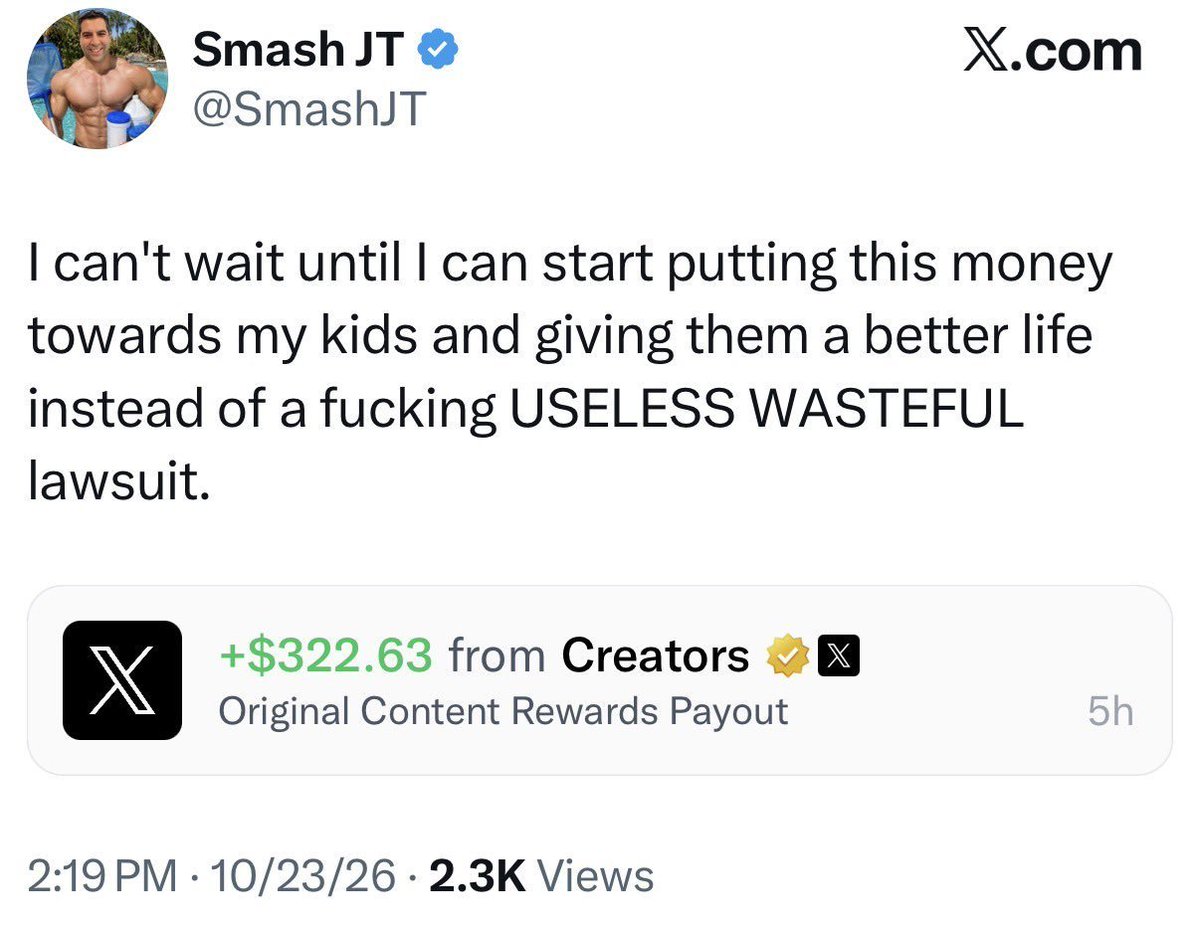 TTBN_GAMING's tweet photo. Oh my God it is so obvious he is lying about all this shit. No, his fucking kids college funds aren't depleted. He's not going to use this money to send them to school, he just wants money so he can be the piece of shit he's always been and go on vacation on other people's dimes. You have to be an idiot to think that he is actually lost everything on this lawsuit that he asked for. He was just in Las Vegas with his family. I very much doubt if someone was in such dire straits that he'd be taking the whole family on vacation to Vegas.