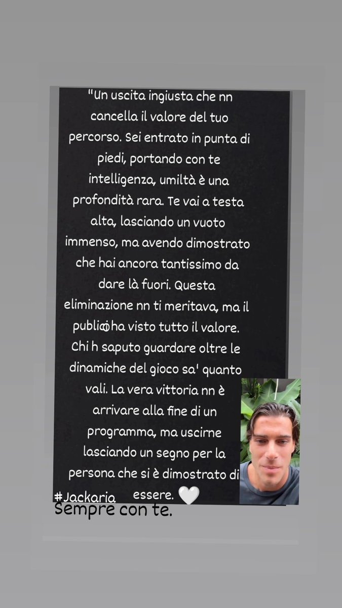 SagazioMaria's tweet photo. Il primo e più grande applauso va' alla tua autenticità carissimo Giacomo. #Giacomo Gallani. @GrandeFratello #Jackaria https://t.co/3j2VffYbG1