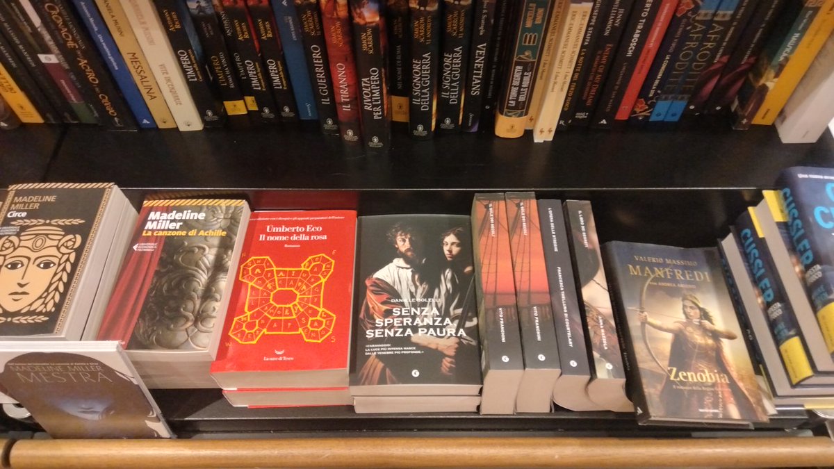DBolelli's tweet photo. La pura gioia di vedere il mio romanzo ricevere un posto di onore nelle librerie italiane. 

The pure joy of seeing my novel being showcased in Italian bookstores. English version coming soon.

#Caravaggio #historicalfiction https://t.co/QwEw6CYv2H