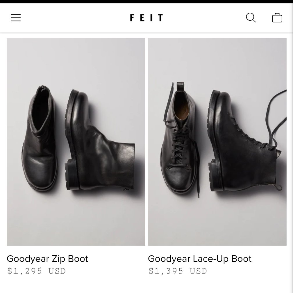 FeitCanWrite's tweet photo. Or the high end bespoke shoe maker. https://t.co/URU61Sua3V