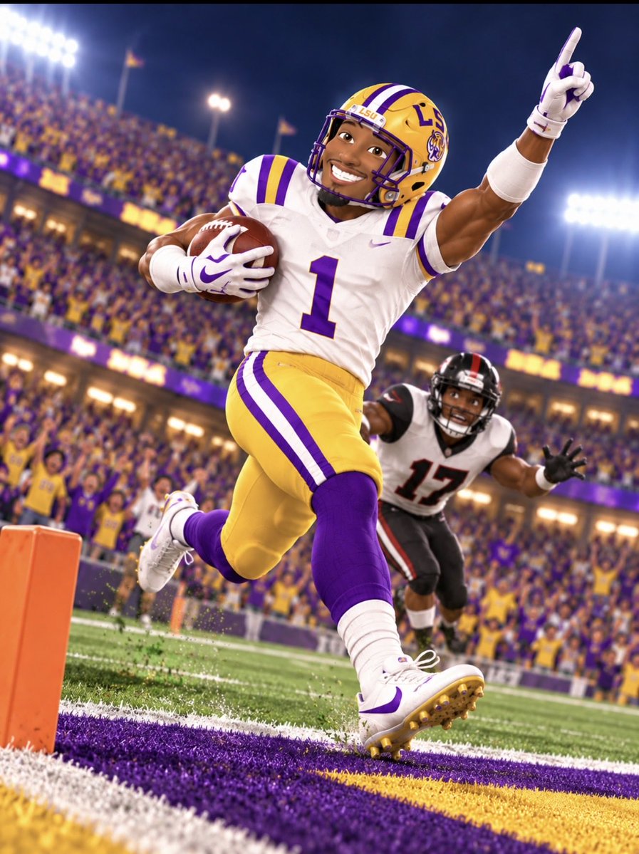 ClarenceSaizon's tweet photo. LEVITT to HARRIS! 70 yards!!
@LSUFootball @LSUrecruiting @CFBplayoff #LSU #LSUfootball #GeauxTigers #ForeverLSU #ncaa #transferportal https://t.co/5H0Vxpjd3x