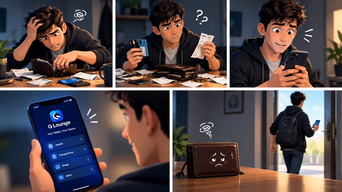 sia8510's tweet photo. Me: “I don’t need another wallet.”
Also me 5 minutes later: 👀📱

Why carry the old mess when your digital wallet can keep things simple? 😎

Q Lounge — Your wallet, your space. 🔵

🔗 Download link  : https://t.co/VNG3rg2Py4 https://t.co/t7fjftqMQZ