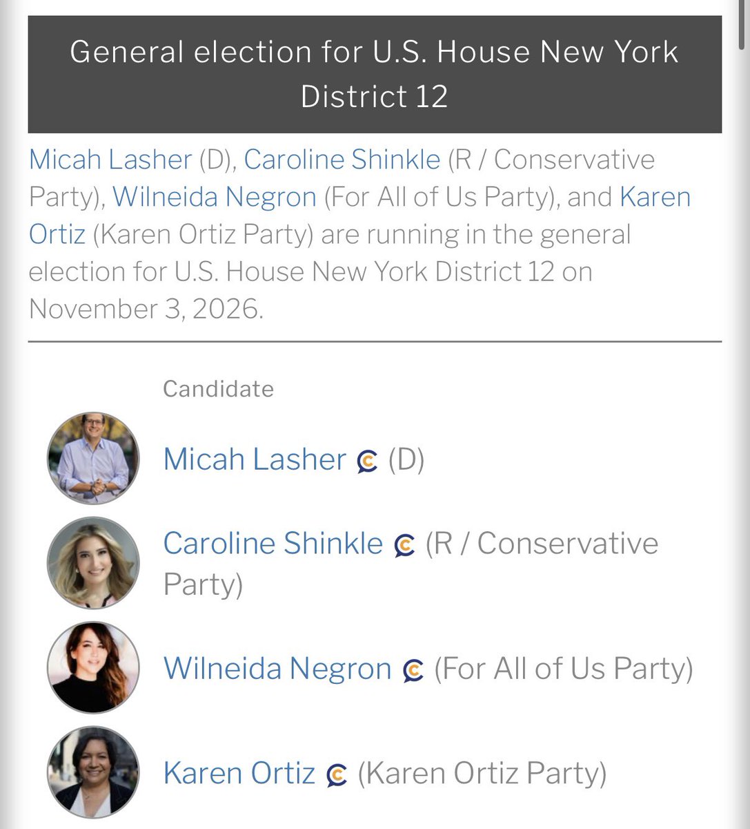 caitalopram's tweet photo. obsessed the woman running for congress who created a party of her own name https://t.co/v5ZPGLlPDg