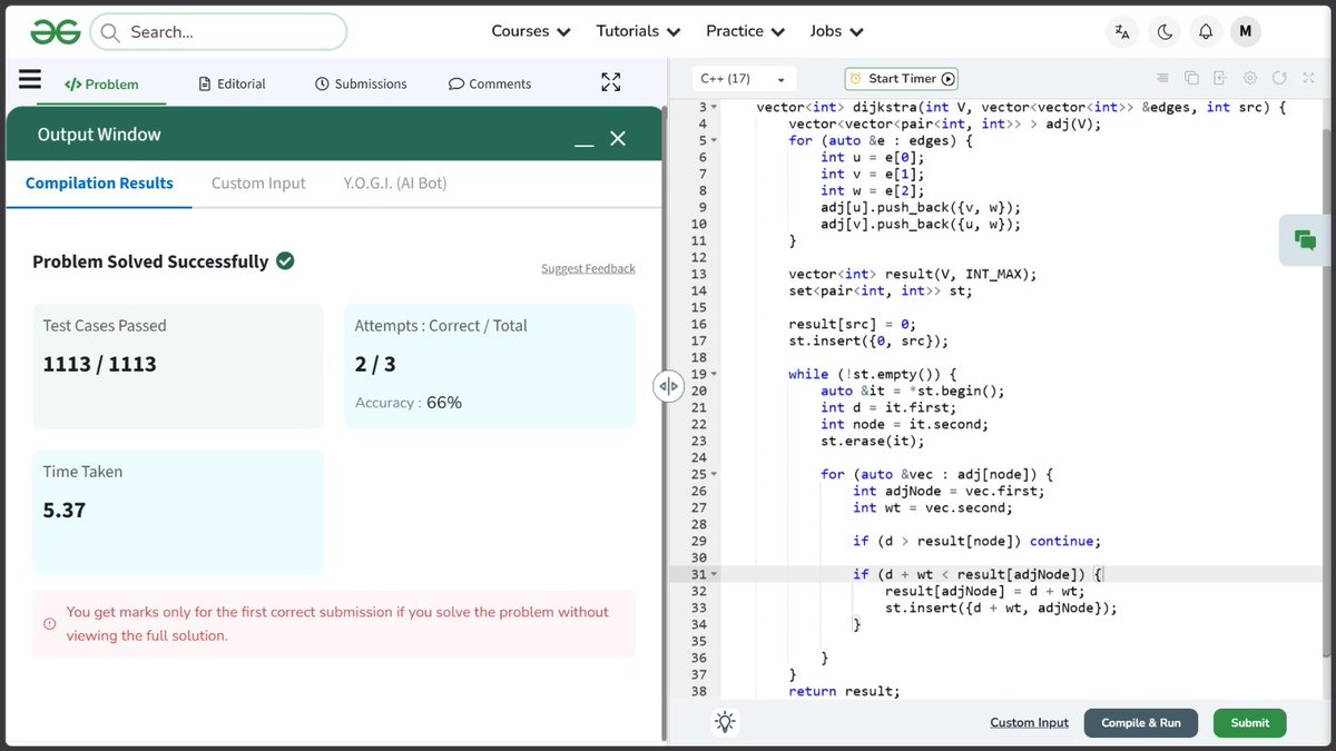 makx_dev's tweet photo. Daily Log Day 317

✅ Graph: Dijkstra's Algorithm using set (GfG)
✅ Job Queue: retry verification suite, logged timestamps to confirm backoff delays increase 
✅ System Design Basics: DB scaling, sharding, hotspot (celebrity) problem

#DSA #Graph #Backend #SystemDesign https://t.co/3S6bm1dQz2