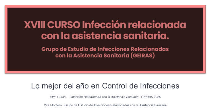 GEIRAS_SEIMC's tweet photo. ¿Y si algunas de las cosas que llevamos años haciendo en control de infecciones no fueran tan útiles como pensábamos?
Clorhexidina, descontaminación digestiva, uñas pintadas, lavabos contaminados e inteligencia artificial. 2026 ha venido a cuestionar unas cuantas certezas. https://t.co/ud3zg82Bcx