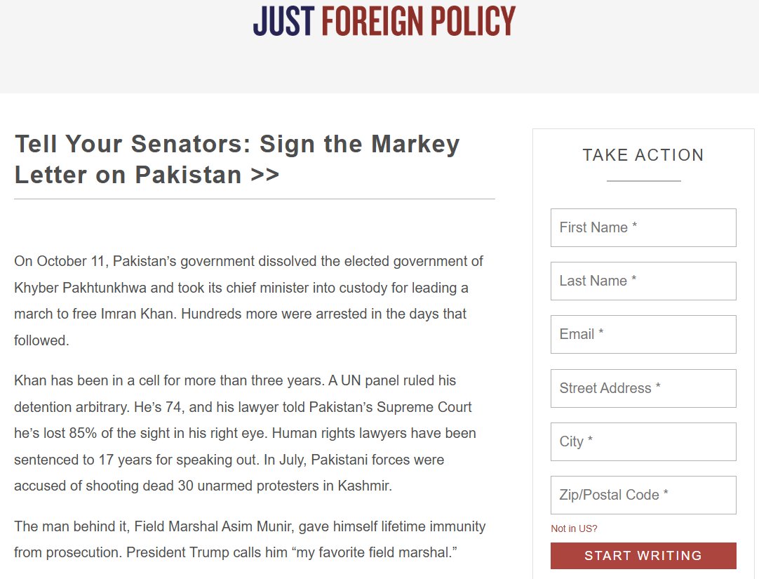 justfp's tweet photo. 🆕 Historic US Senate letter on Pakistan's human rights crisis

ONE-CLICK — ASK YOUR SENATOR TO SIGN:
https://t.co/pOrlDbOlAw
https://t.co/pOrlDbOlAw
https://t.co/pOrlDbOlAw

The letter demands:
-freedom for Imran Khan
-sanctions on Asim Munir
-no military aid without democracy https://t.co/fxx6VdTB1X