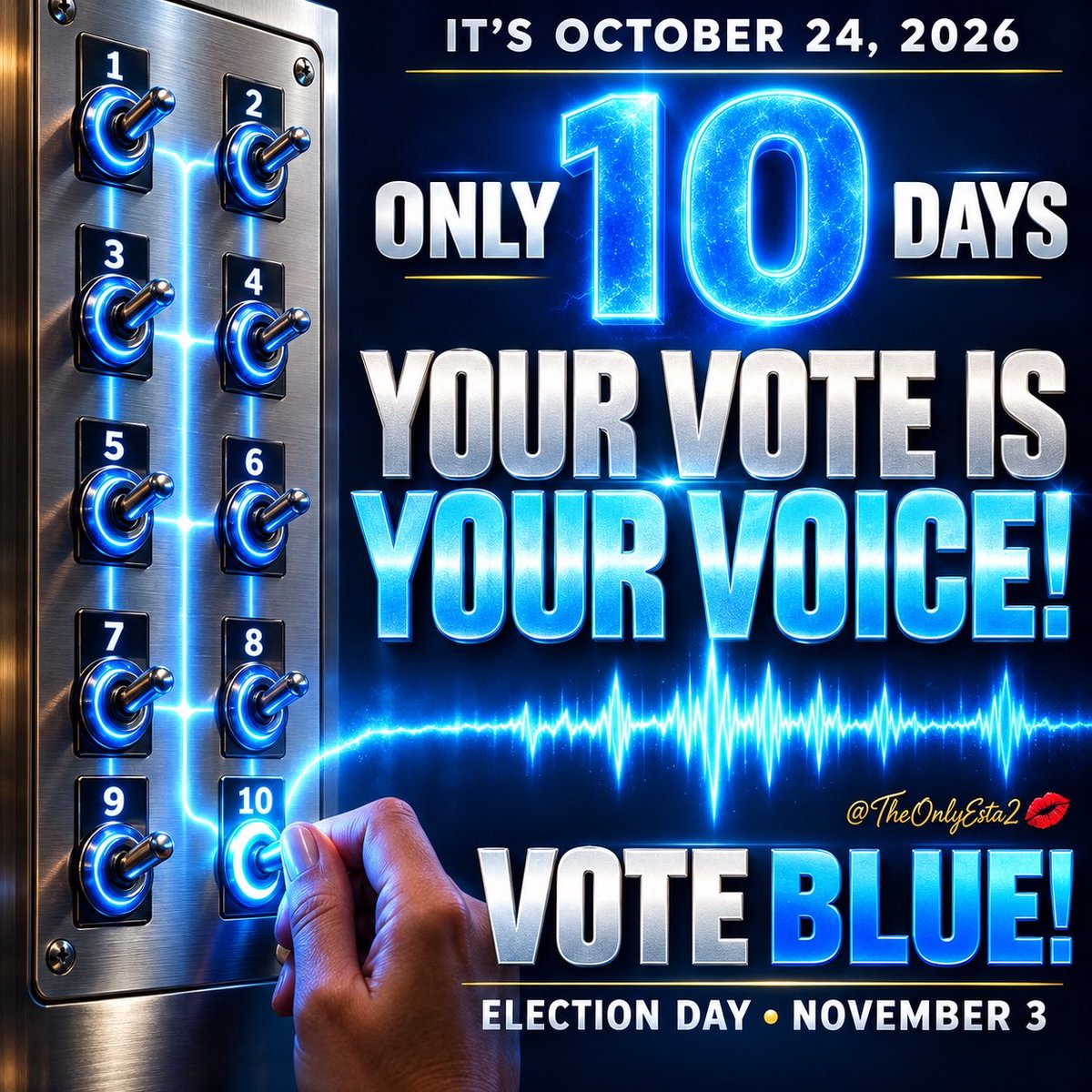 TheOnlyEsta2's tweet photo. VOTE BLUE‼️🗳️💙 https://t.co/vqexRZct2R