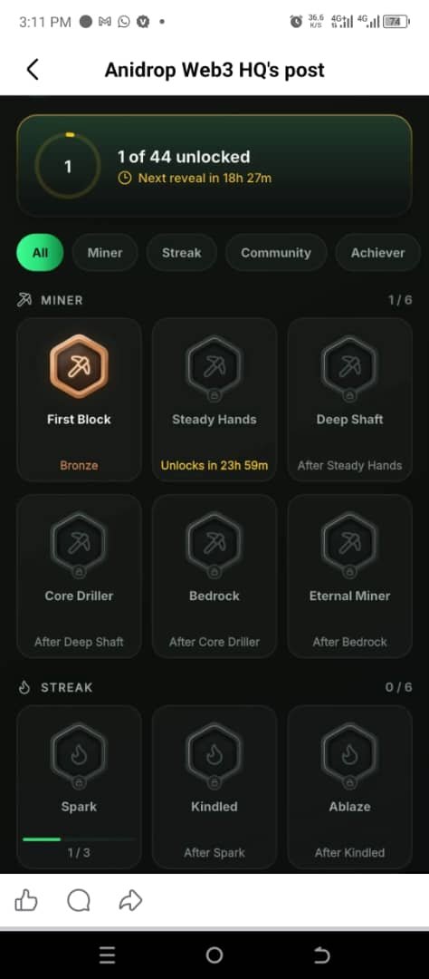 PiLoverWeb's tweet photo. UORM mining just introduced Badges

Update your app now and start claiming your badges

Badges are rewards for activities in the app and you can claim one badge every 24 hours irrespective of whether you unlock the badges or not

This project keeps improving their app and user experience

I gave you this very early and that should be your unfair advantage

Join here: Join me on Uorm and start mining: https://t.co/VG5pNEQh4y

Use my code 72D251E1 when you sign up.

#UORM #Mining #CryptoMining