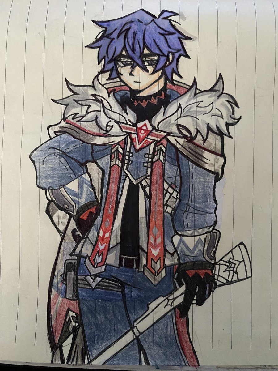 sealcuffs's tweet photo. valeriy in alyosha's outfit tehehe (i didntcolor the rifle ignore plus im ass drawing)) #valyosha https://t.co/ThDZmumUYp
