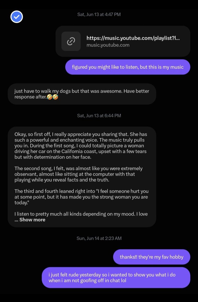 ConHarMcD's tweet photo. Okay Levi, seeing as you believe protecting an account you used while larping as a woman will save you from your lies, let me introduce you to the response you will now receive every time you open your lying mouth.

These are all their own words and screenshots except the last one.

Fact: You entered my DMs by your own words to now tell someone who thought you were a man that no, you are a woman larping as a man. Screen 1

Fact: You then sent me a mixtape like some high school crush wanting attention. I actually took the time to respond nicely to someone who had just told me A) they're a woman and B) they are some kind of non-verbal mute autistic Helen Keller who was trafficked over the border. You nicely left that part out but the rest is clear as day in Screen 2

Fact: I then expressed partially because the Helen Keller story was like yeah okay, that's believable 🤭🤣 Also I'm with someone so you got a "By the way, this is my lady." You left right away, I guess offended, but claimed you needed to get back to the main rooms. Screen 3

Fact: After you attempted to doxx Grace and validate Nazi claims, I slapped you with these exact facts. Since then you have been on this campaign of lies all because you got rejected and the world got to see it.
Screen 4

Fact: Levi Carver is not a woman but a gay man who tried to catfish a straight man and couldn't handle the result.

The End! Fuck Off Levi!!
#Canada #CanadianBakin