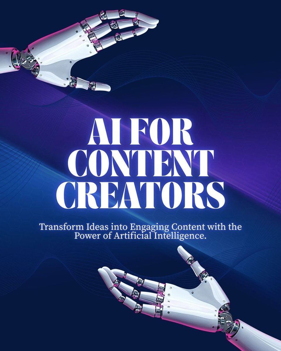 joyce_abel1's tweet photo. Creators, let AI help you work smarter!

From generating content ideas and writing captions to creating visuals and repurposing posts, AI can simplify your workflow.

Use AI for speed. Add your creativity for originality.

#AITools #ContentCreation #joyce_abel1 https://t.co/UK1mcscf8J