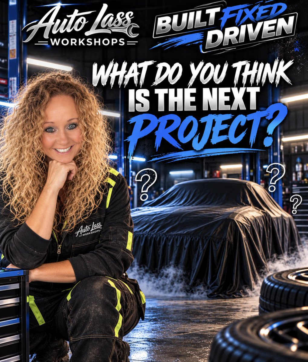 Auto_Lass's tweet photo. 🚨🔵 THE BIG REVEAL IS COMING! 🔵🚨

👀 NEW PROJECT… BUT WHAT COULD IT BE? 

We’ve been keeping something under wraps here at Auto Lass Workshops … but not for much longer! 🤫

A brand-new project & series is about to begin, and we can’t wait to show you what we’ve got planned!

Can you guess what’s hiding under the cover?

💬 Drop your guesses in the comments below! 👇

🎬 THE BIG REVEAL!
📅 TOMORROW – SUNDAY 25TH OCTOBER
⏰ 6PM SHARP
📺 LIVE ON YOUTUBE 

You won’t want to miss this one! 😍🔧

Built. Fixed. Driven. 💙

#AutoLass #BuiltFixedDriven #AutoLassWorkshops #NewProject #BigReveal #CarRestoration #YouTube #ProjectCar