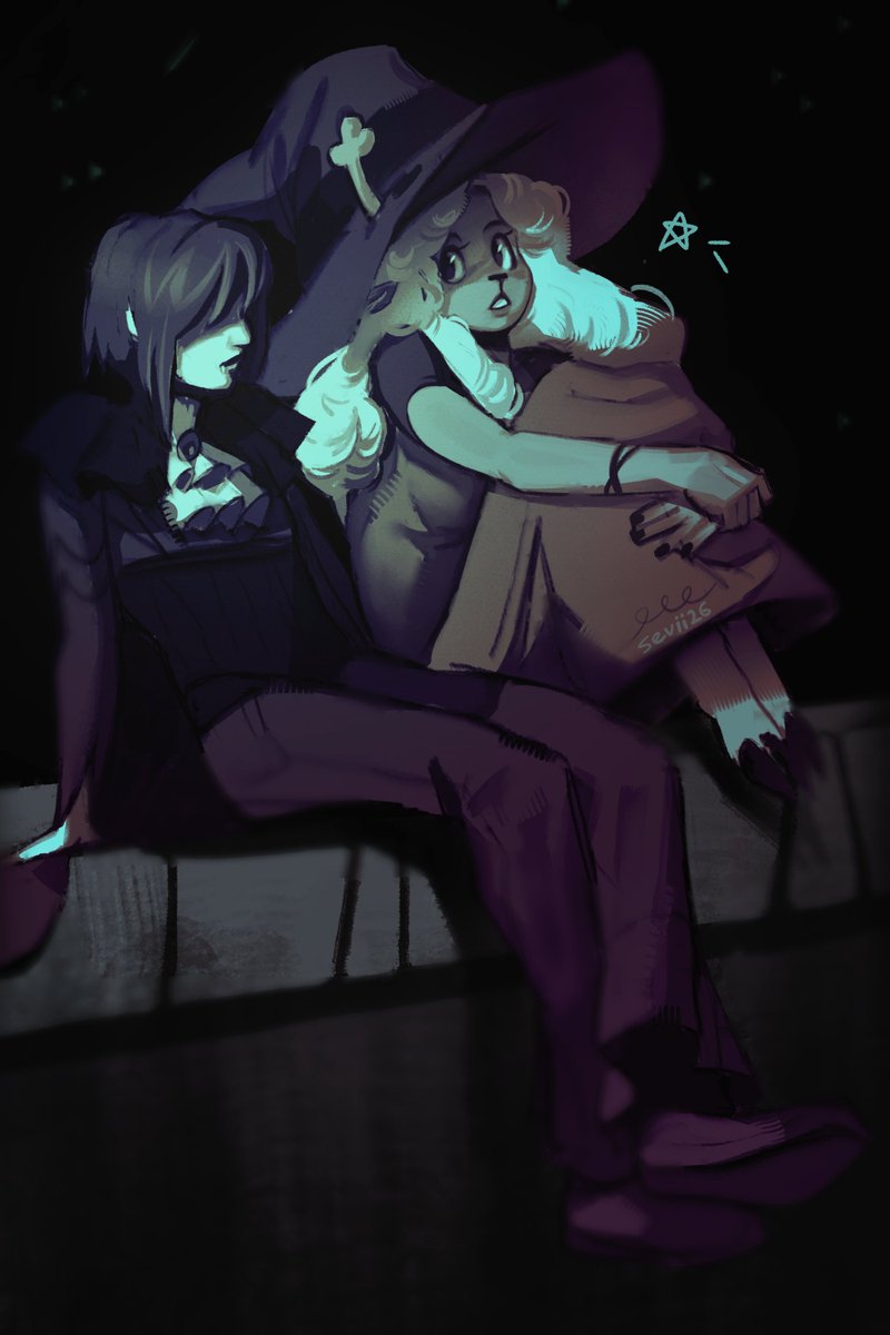 sevii26's tweet photo. Halloween night #deltarune #deltarunefanart #noelleholiday https://t.co/AfOLXR2BEN