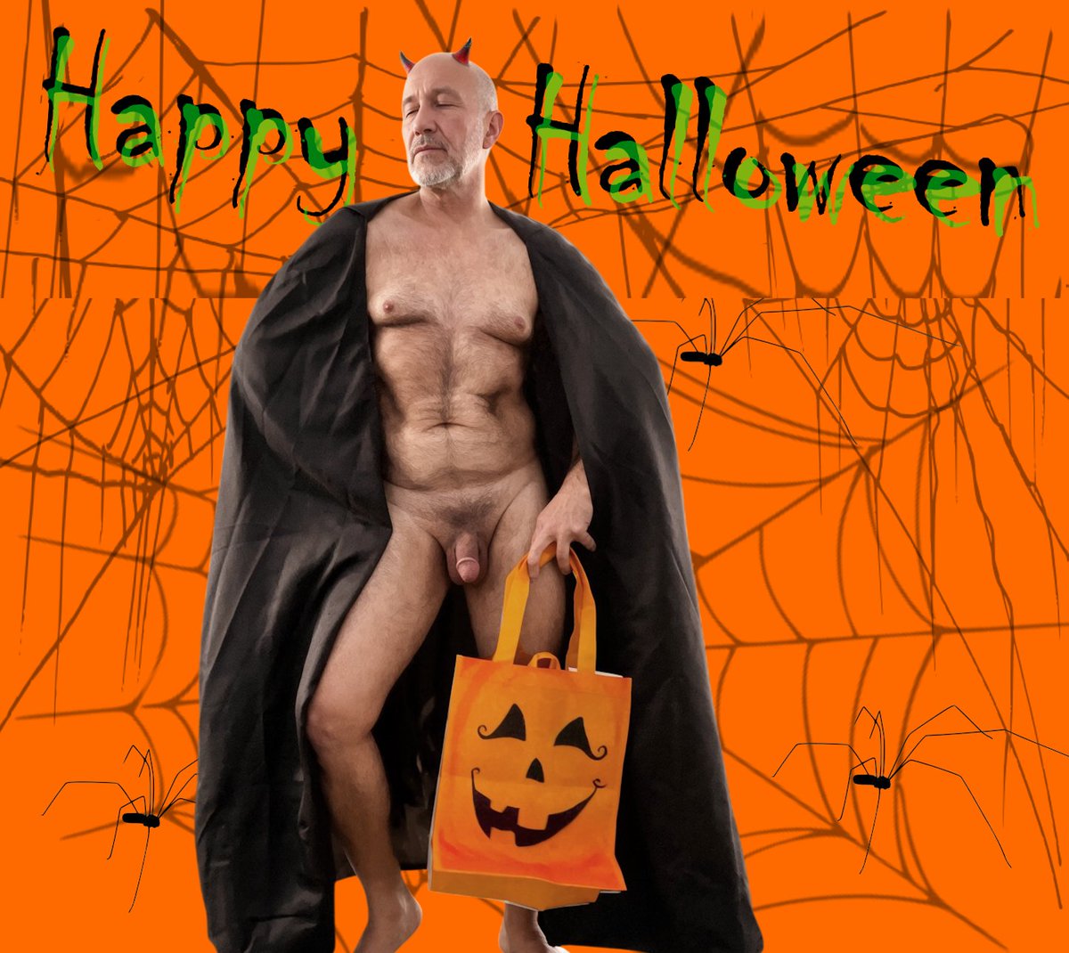 ps94guy's tweet photo. Happy Halloween #vintagenude #halloweennaked #gayhalloween https://t.co/JYxQMVQASs