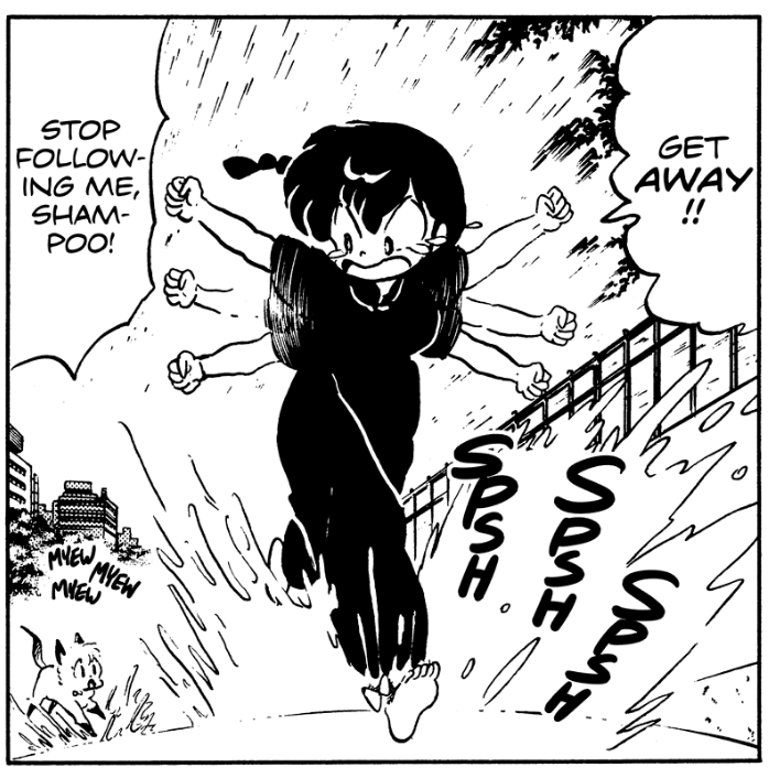 sailorblossoms's tweet photo. they made her pursuing ranma more invasive, so now catpoo is getting whacked https://t.co/hQiOGPPraq