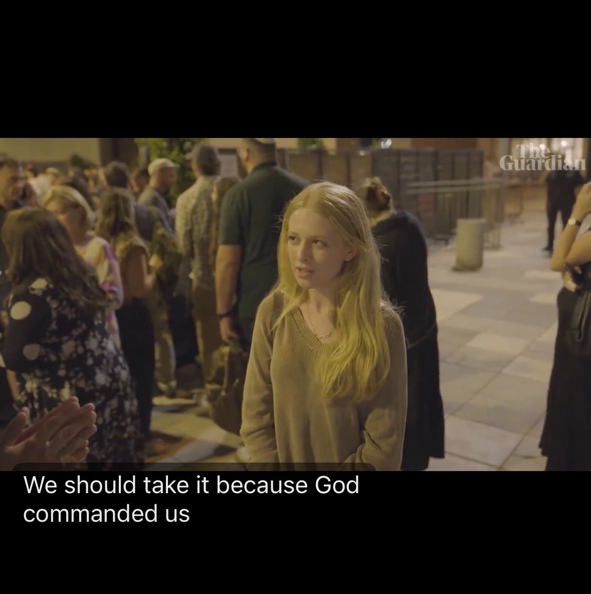 tanausu's tweet photo. @MaxBlumenthal Girl from Finland wants to kill all Palestinian men, women, children because God commands her to do so. There are not so many of these lunatics, it should be so easy to lock them up somewhere and throw away the key. https://t.co/PhLN0q1JLx
