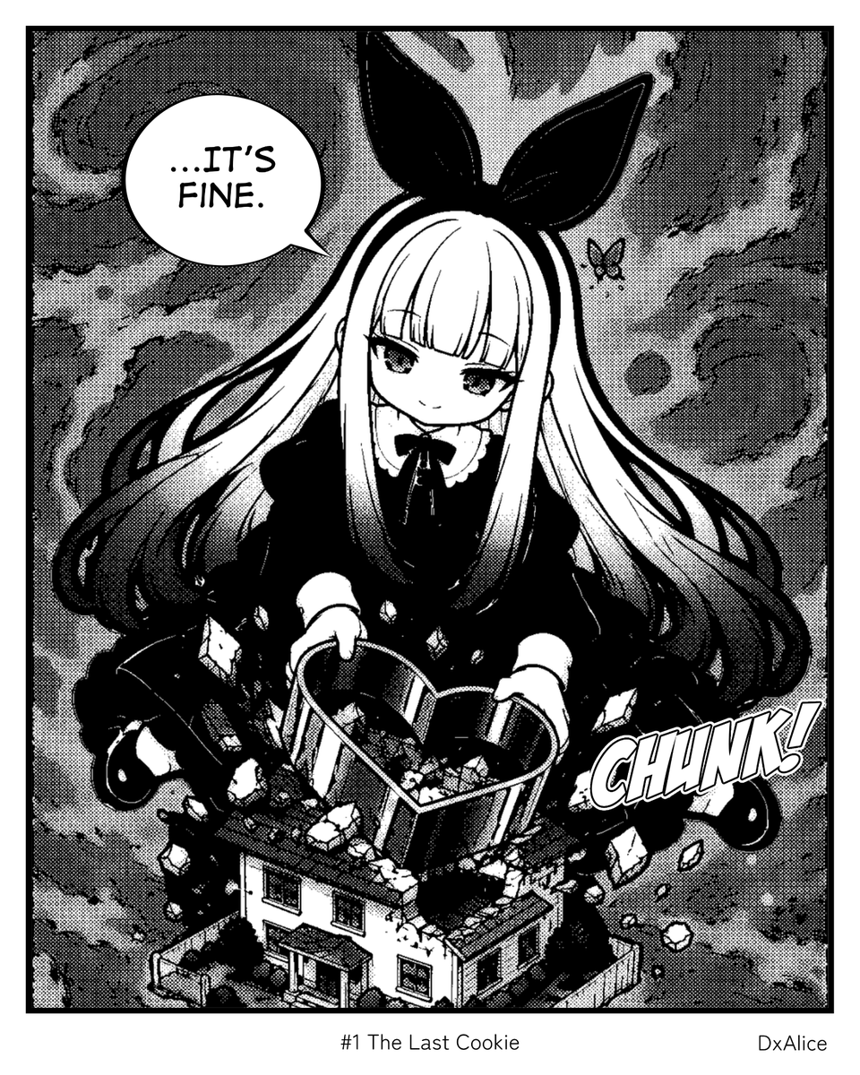 ystkkai's tweet photo. Saved the last cookie for later.
Someone ate it.
#DxAlice #webcomic #OC https://t.co/Y3ms0x4jeT